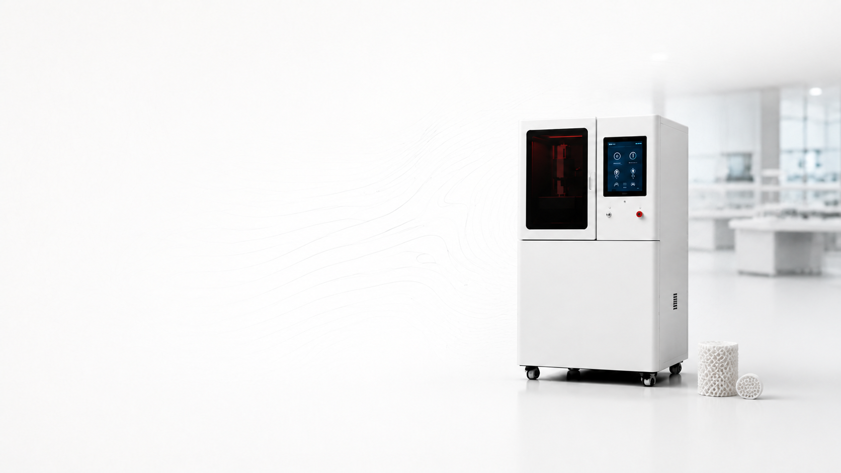 KUNWU ceramic 3D printing equipment and sample structures